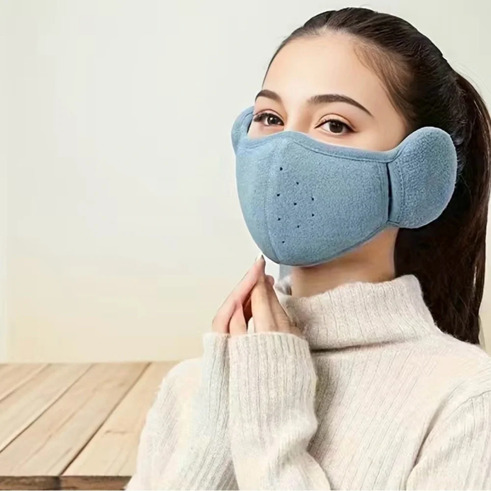 Winter Warm Fleece Mask Earmuffs